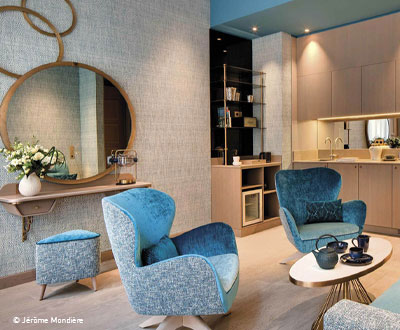 Mobilier Collinet de l'hôtel La Demeure Montaigne à Paris