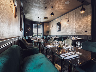 Mobilier Collinet dans le restaurant Enoteca