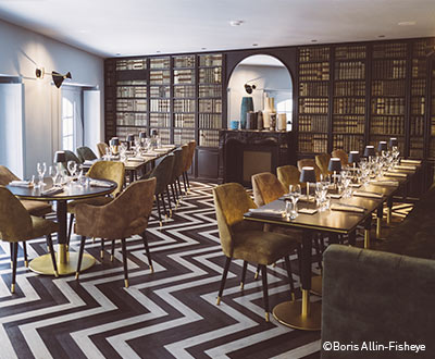 Mobilier Collinet du restaurant Le Gabriel à Bordeaux