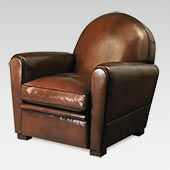 Fauteuil Club Droit en cuir