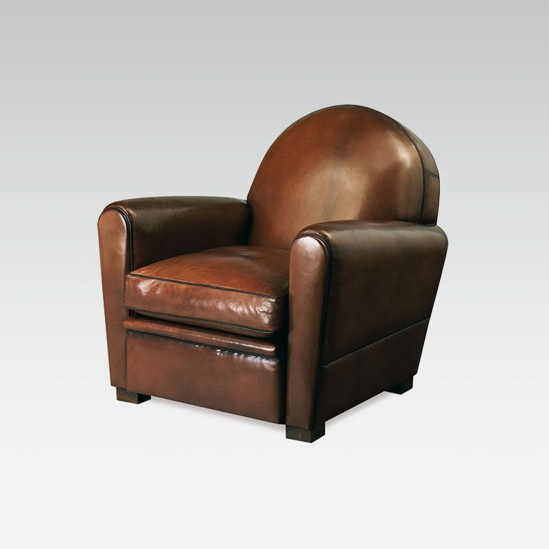 Fauteuil Club Droit en cuir