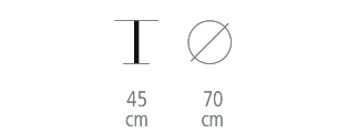 Dimensions table basse Tripode
