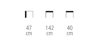 Dimensions Banc Gabin