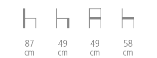 Dimensions de la chaise Sphère