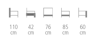 Dimensions du fauteuil Lyra