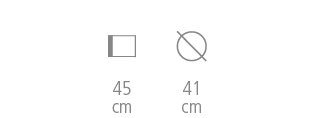 Dimensions du pouf Ring