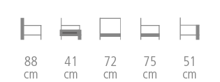 dimensions du fauteuil Ciara