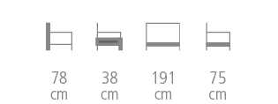 Dimensions du canapé Poznan