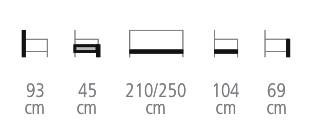 Dimensions du Canapé Moka