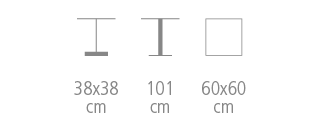 Dimensions table Bogota - 1388