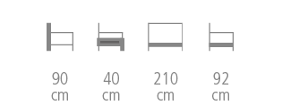 Dimensions Canapé Boréal - 7808