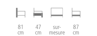 Dimensions Canapé Majestic