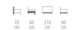 Dimensions de la méridienne Tripoli - 7807