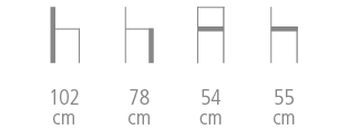 Dimensions du tabouret Vita