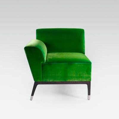 Fauteuil vert Milano