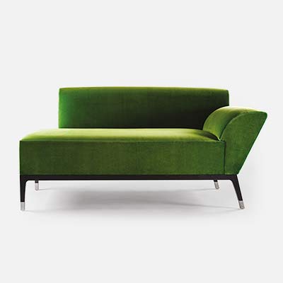 Méridienne design verte Milano