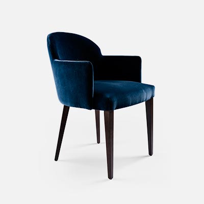 Fauteuil bleu Hypsos