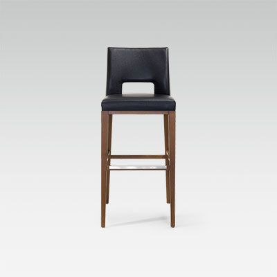 Tabouret de bar noir Merryl