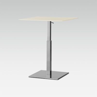 Table carrée en métal et réglable en hauteur modèle Nox