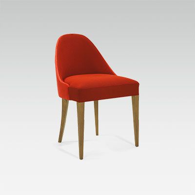 Chaise design rouge Cruz