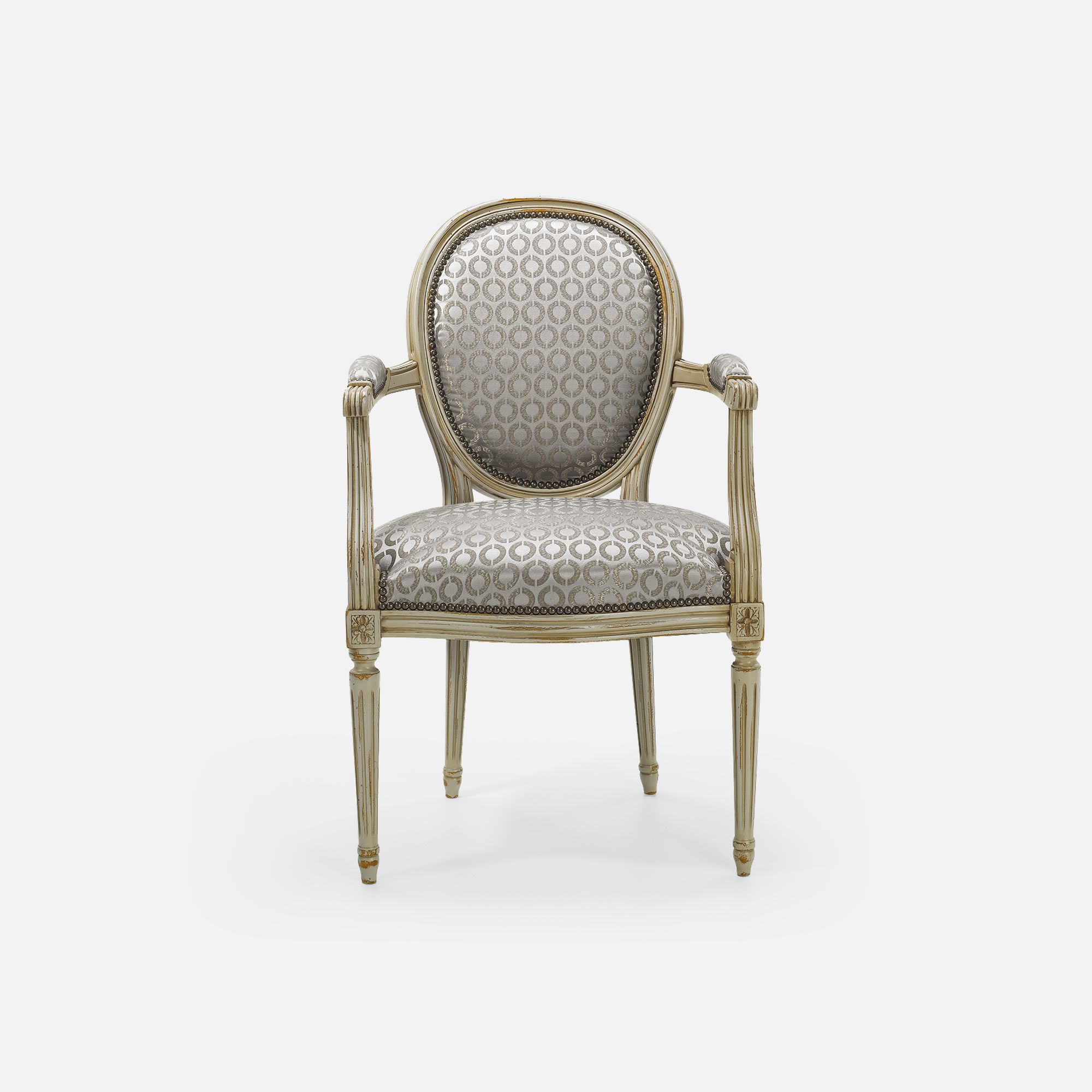 fauteuil medaillon hetre massif
