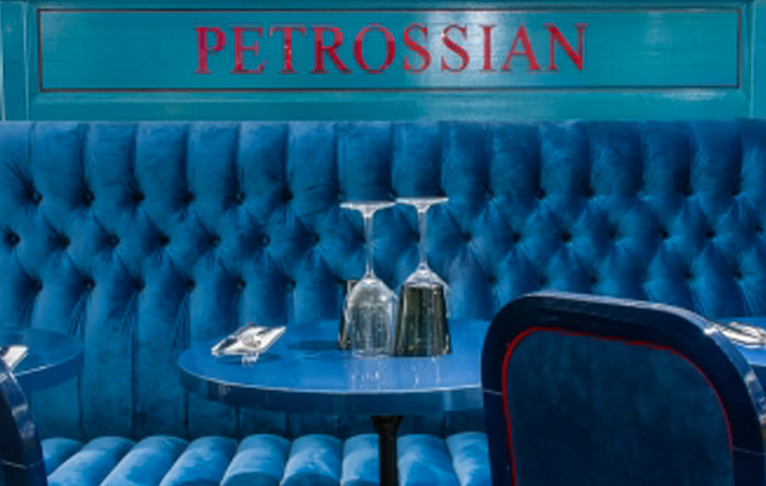 Mobilier restaurant Petrossian à Paris 2