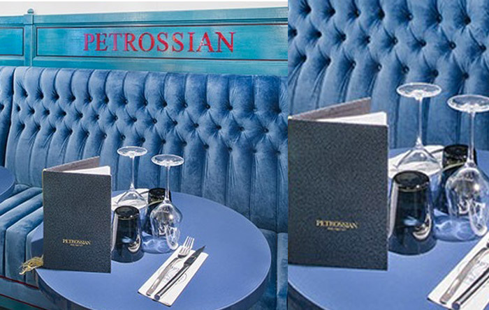 Mobilier restaurant Petrossian à Paris 3