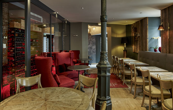 Mobilier tendance du Restaurant du Mouton en Alsace 2